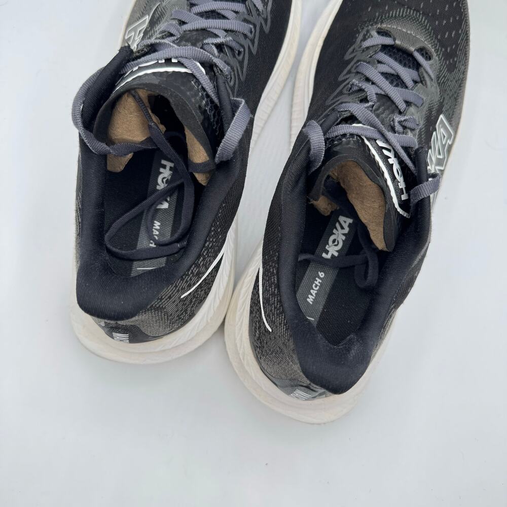Hoka One One Mach 6 Black White Road Running Sneakers Men’s Size 11 - Picture 6 of 9